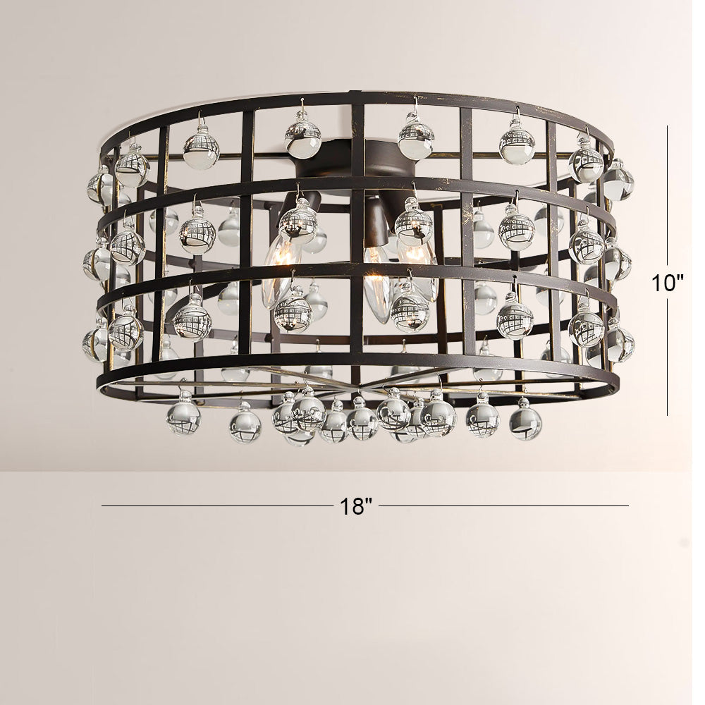 La Cage Flushmount-Flushmount-Manorlights