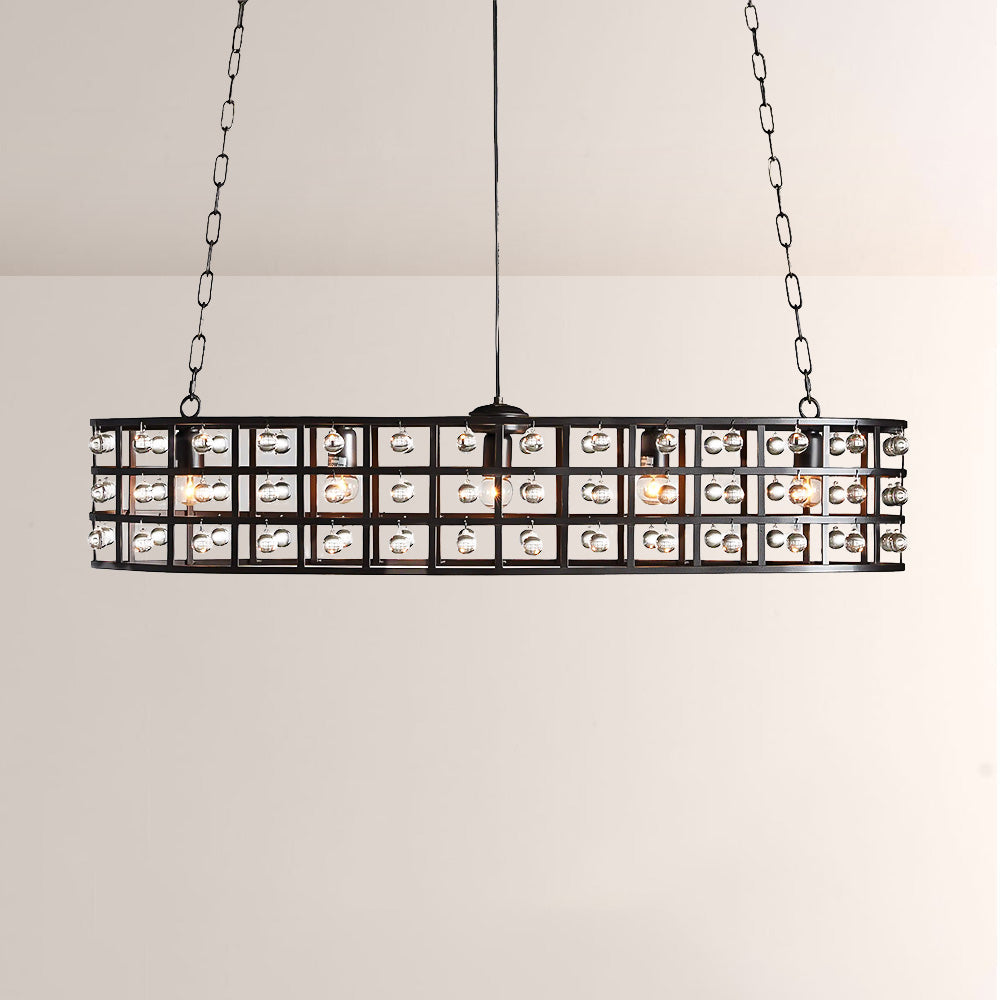La Cage 5-Light Oval Chandelier-Chandelier-Manorlights