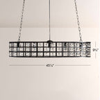La Cage 5-Light Oval Chandelier-Chandelier-Manorlights