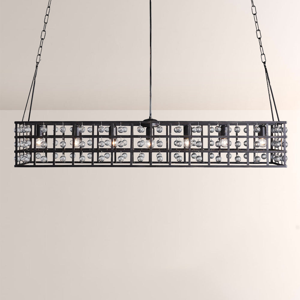 La Cage Rectangular Chandelier-Chandelier-Manorlights