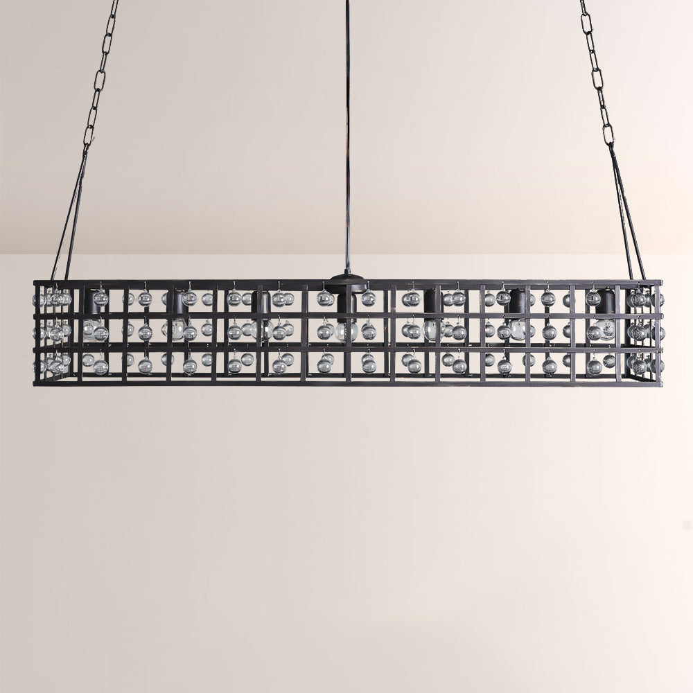 La Cage Rectangular Chandelier-Chandelier-Manorlights