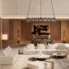 La Cage Rectangular Chandelier-Chandelier-Manorlights