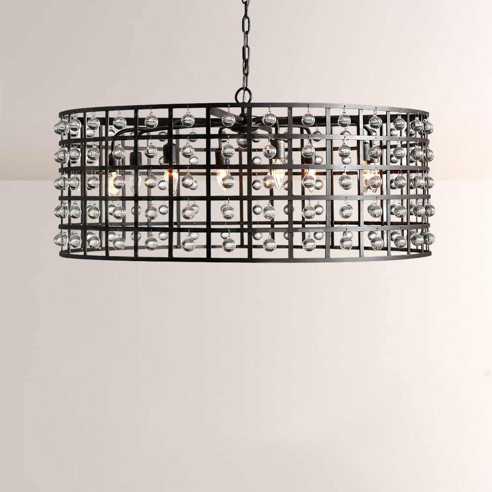 La Cage Round Chandelier-Chandelier-Manorlights