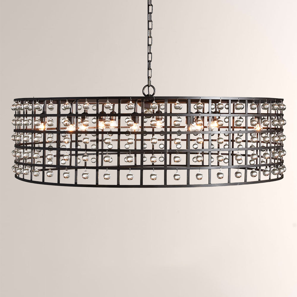 La Cage Round Chandelier-Chandelier-Manorlights