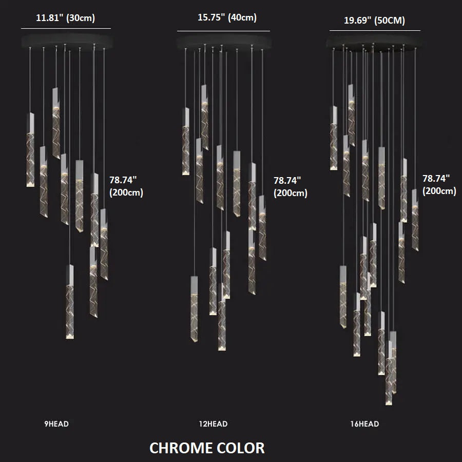 Large Crystal Chandelier for High Ceiling - Manor Lights