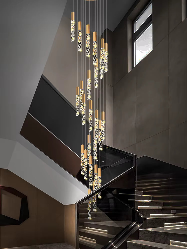 Large Crystal Chandelier for High Ceiling - Manor Lights