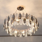 Luxirious Leaf Ring Chandelier 19"