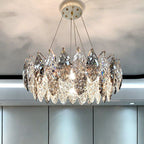 Luxirious Leaf Ring Chandelier 19"