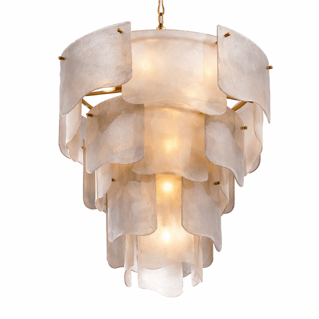 Liora Melted Murano Glass Chandelier by Manor Lights