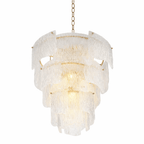 Liora Melted Murano Glass Chandelier by Manor Lights