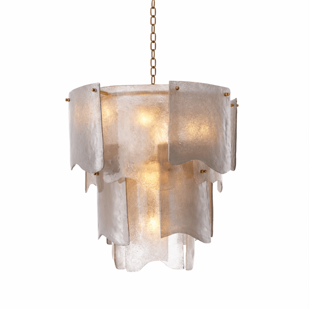 Liora Melted Murano Glass Chandelier by Manor Lights