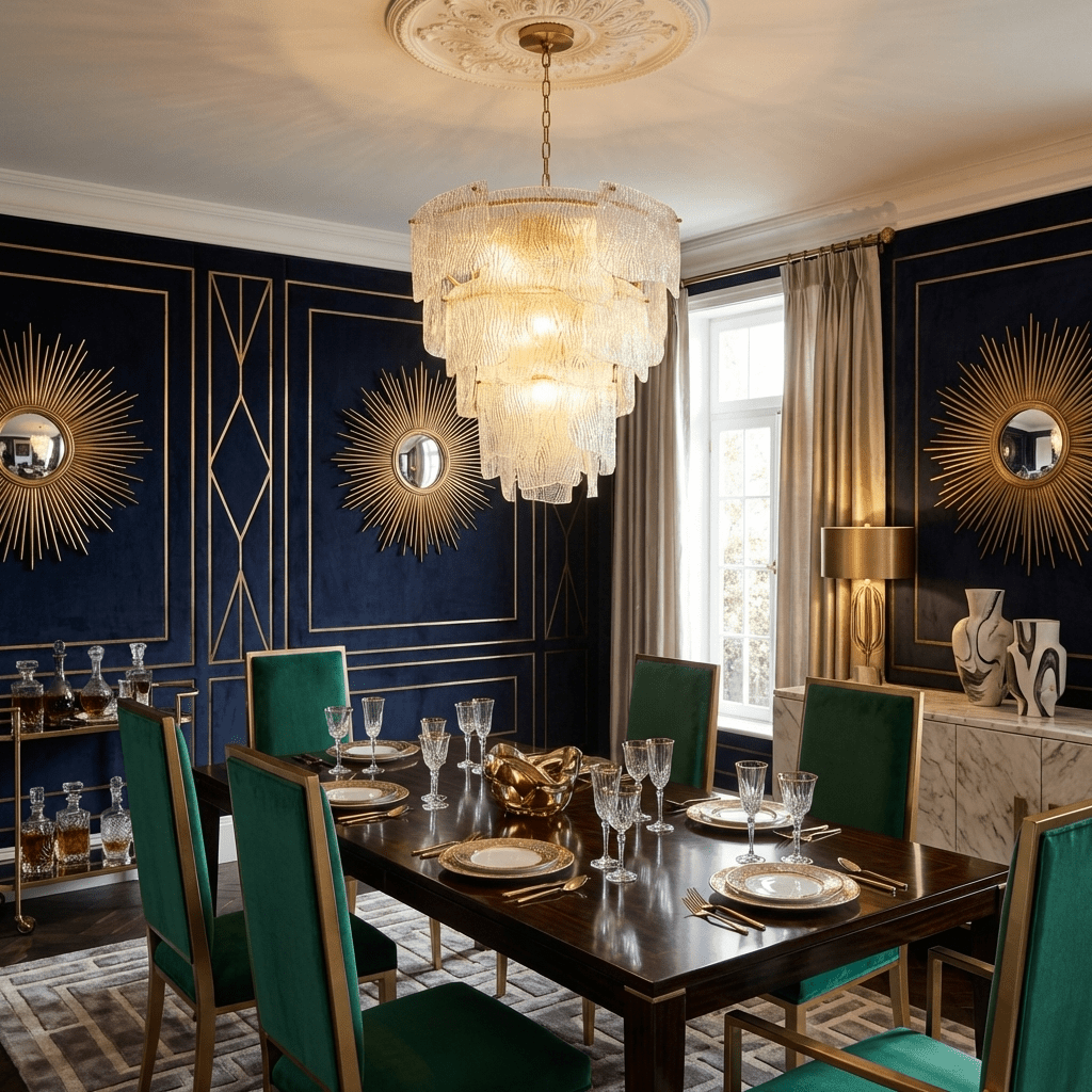 Liora Melted Murano Glass Chandelier by Manor Lights