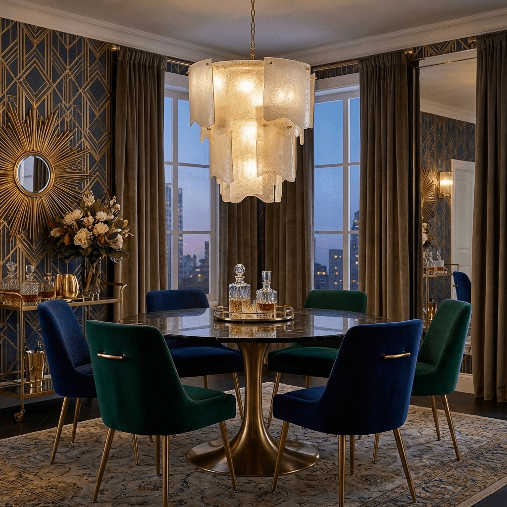 Liora Melted Murano Glass Chandelier by Manor Lights