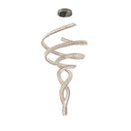Tall Twisting Glass Staircase Chandelier-Chandelier-Manorlights