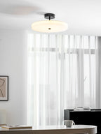 Luma Linen Drum Ceiling Light - Vakkerlight