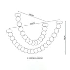 Strand Necklace Chandelier-Chandelier-Manorlights