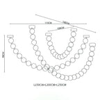 Strand Necklace Chandelier-Chandelier-Manorlights