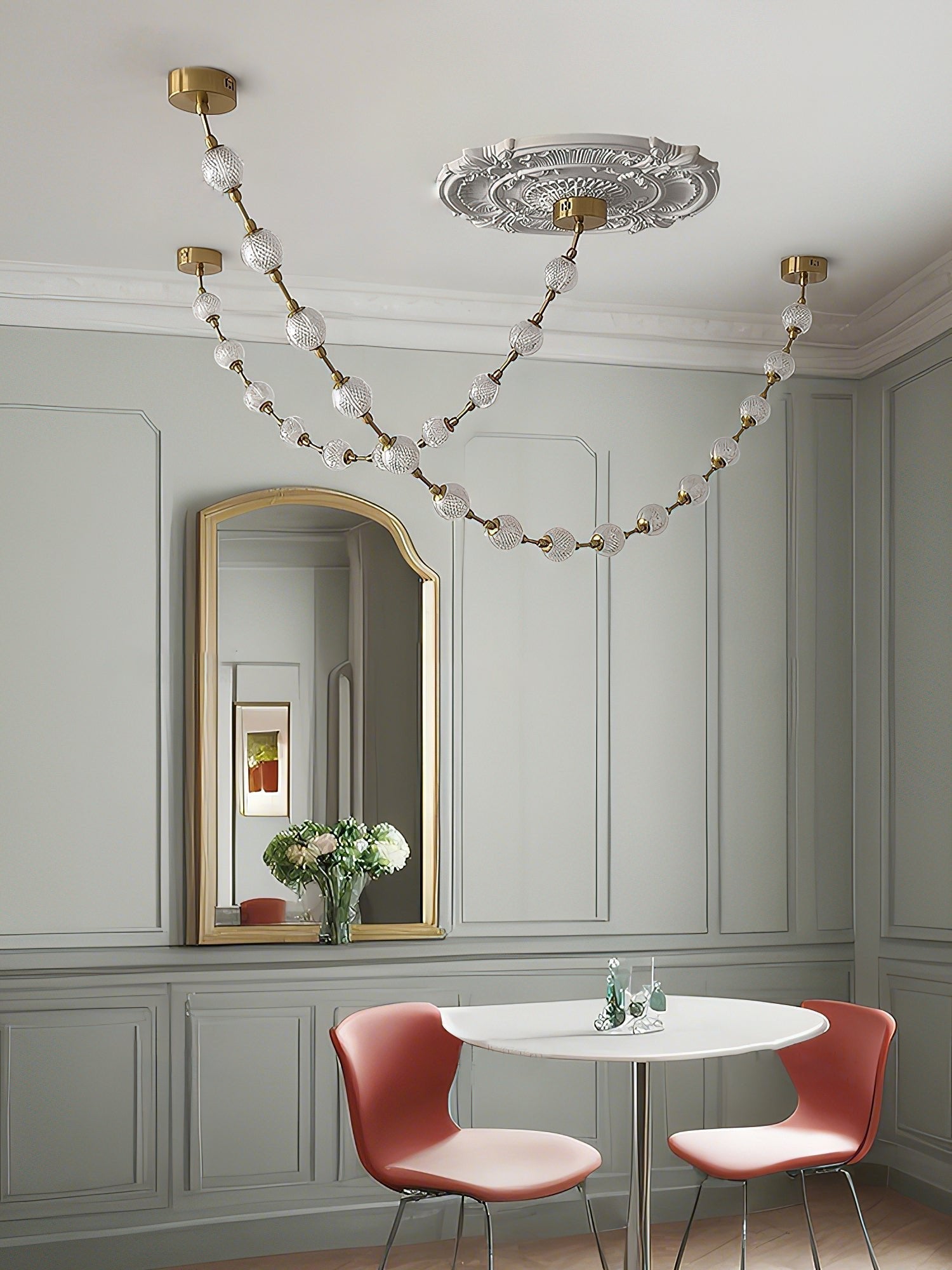 Strand Necklace Chandelier-Chandelier-Manorlights