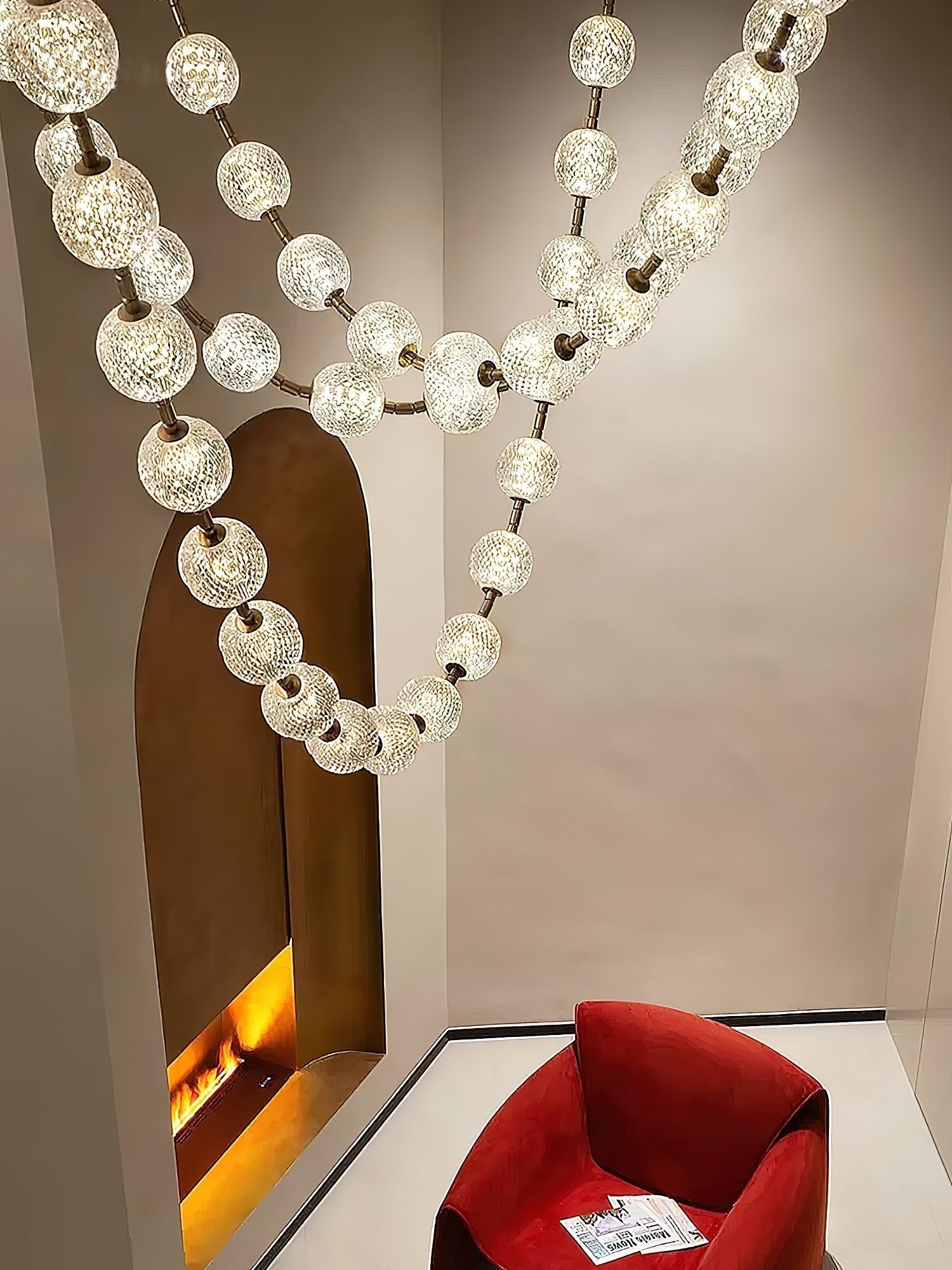 Strand Necklace Chandelier-Chandelier-Manorlights