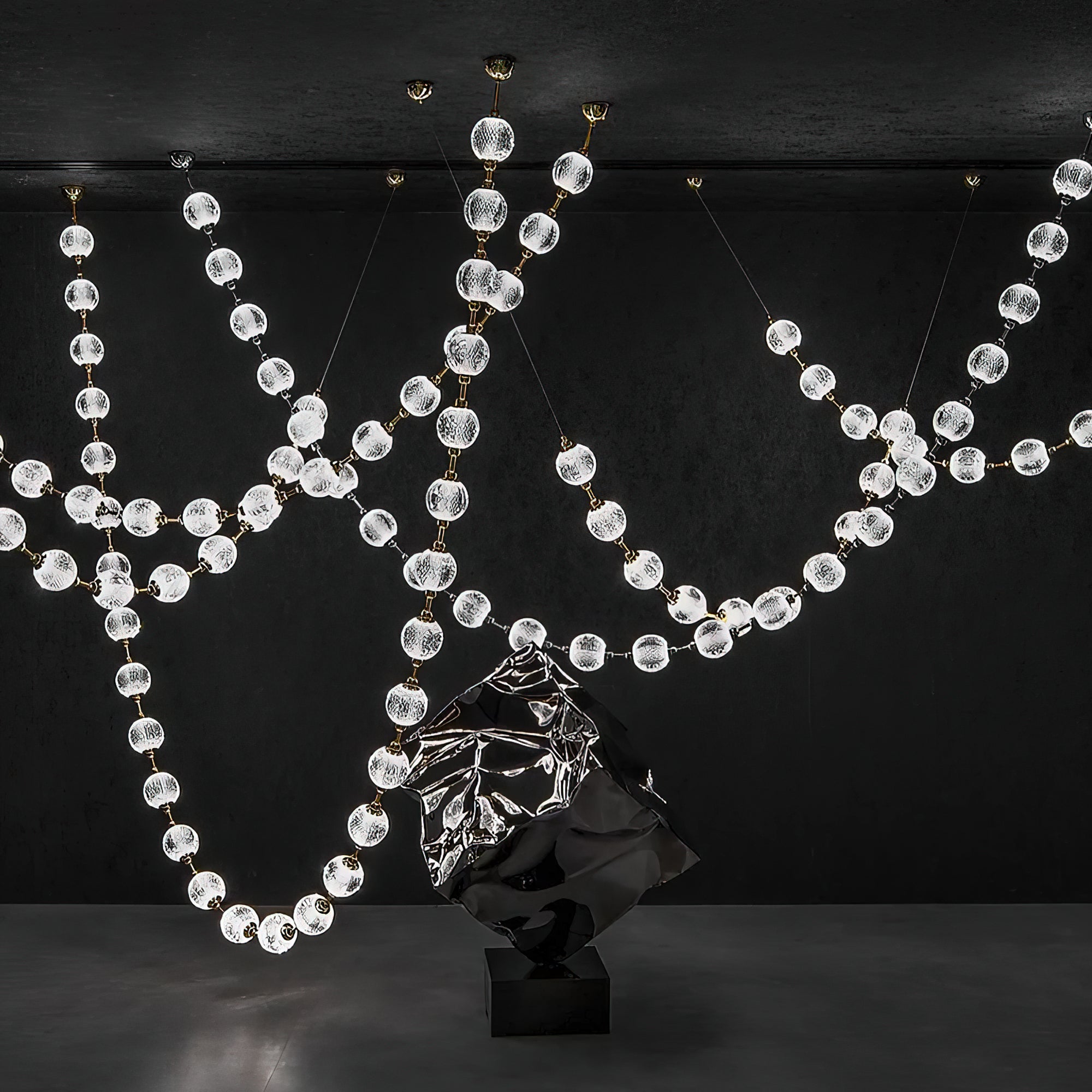 Strand Necklace Chandelier-Chandelier-Manorlights