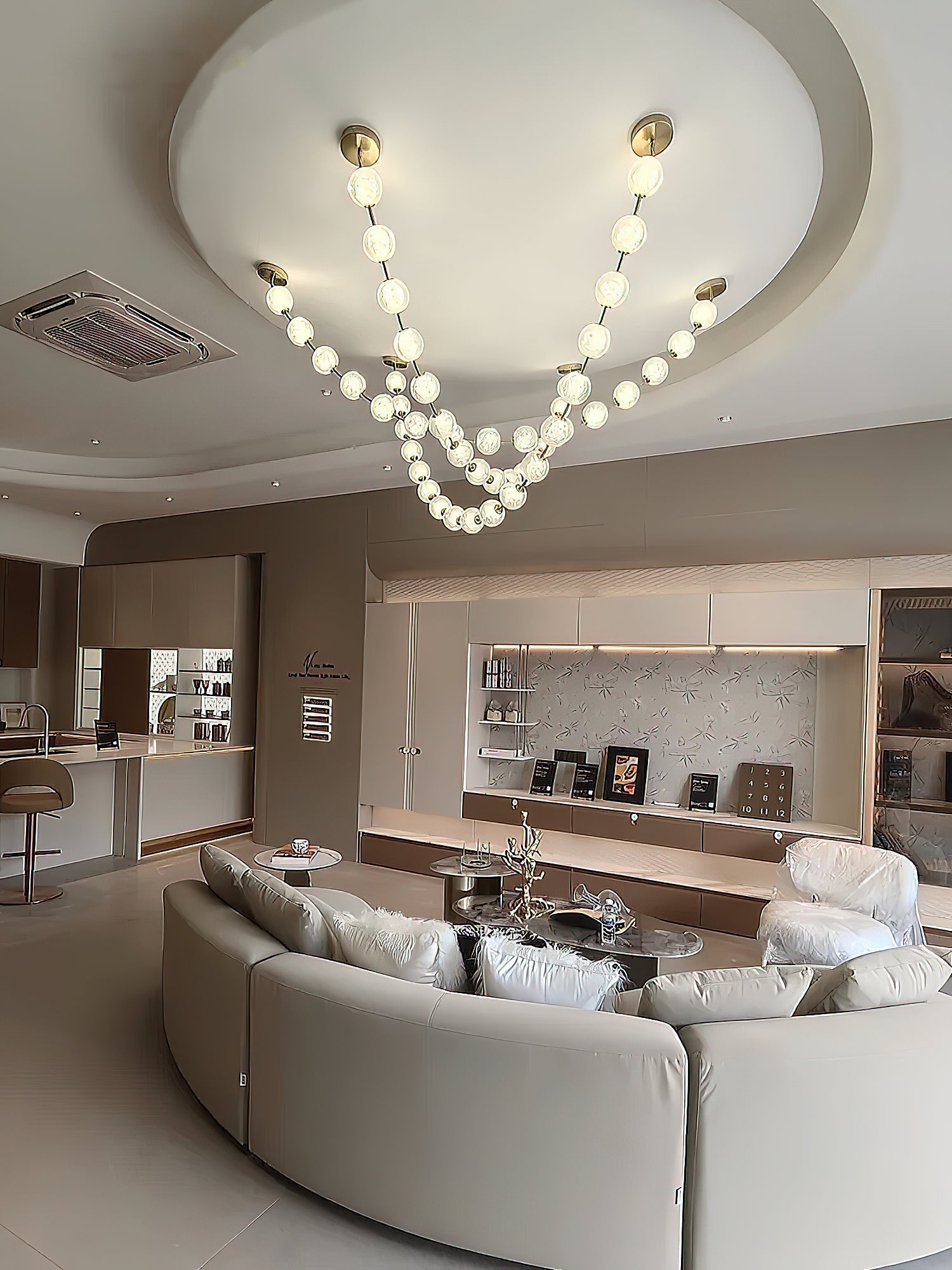 Strand Necklace Chandelier-Chandelier-Manorlights
