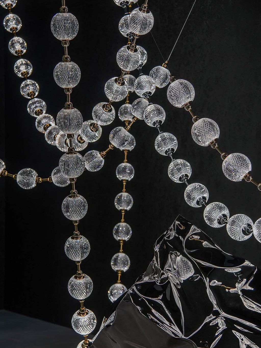 Strand Necklace Chandelier-Chandelier-Manorlights