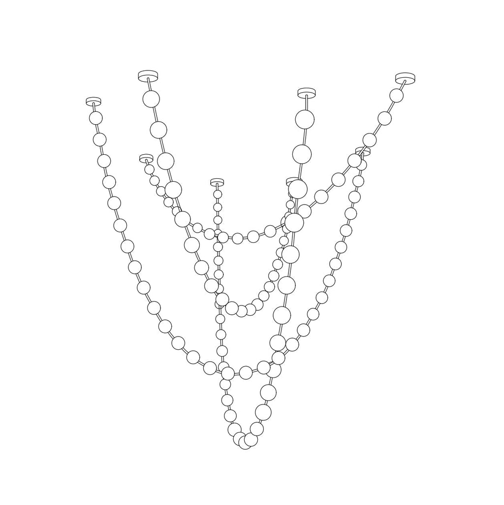 Strand Necklace Chandelier-Chandelier-Manorlights