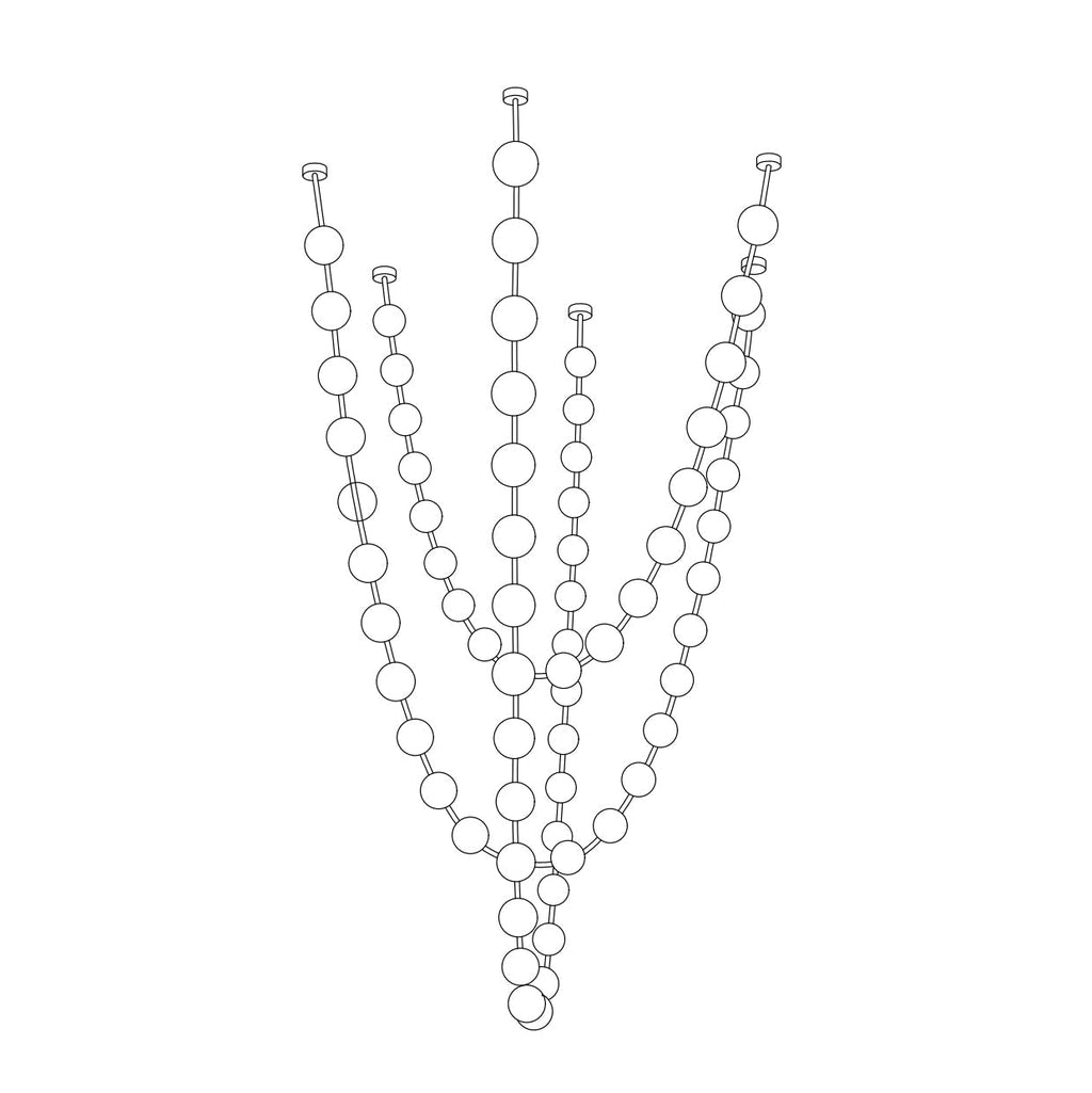 Strand Necklace Chandelier-Chandelier-Manorlights