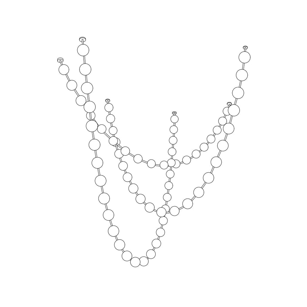 Strand Necklace Chandelier-Chandelier-Manorlights