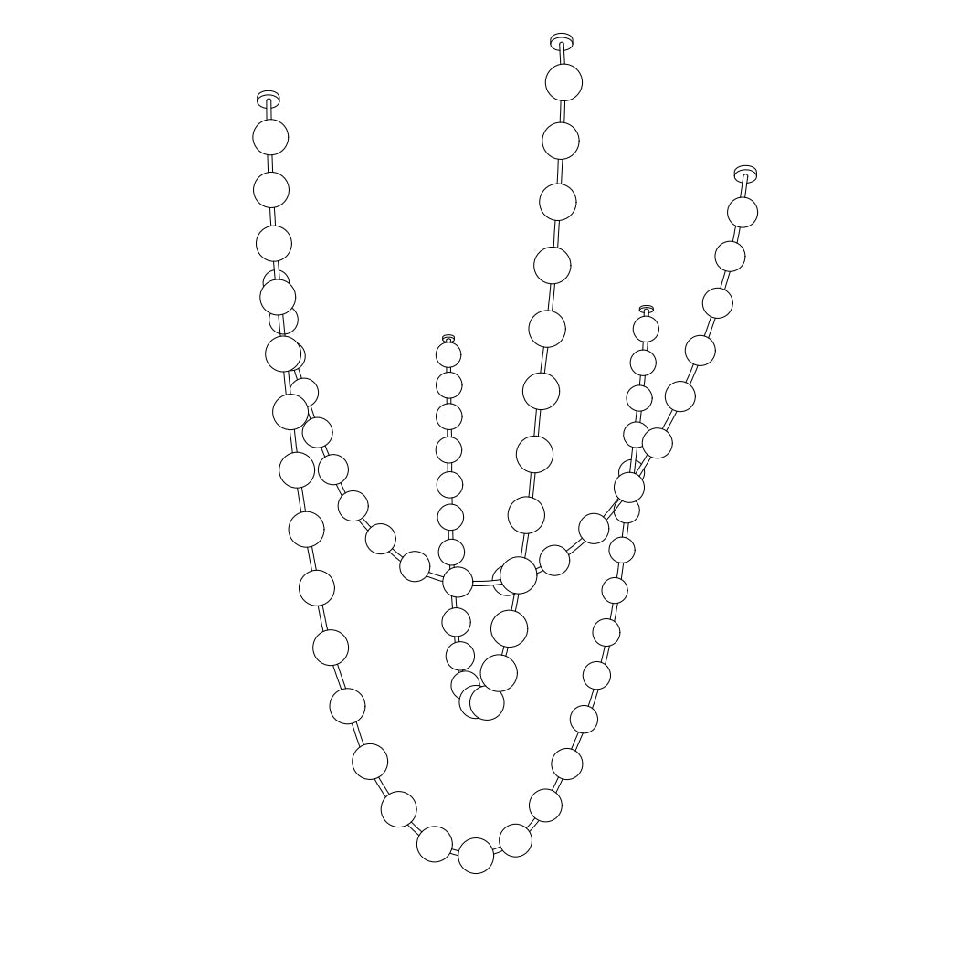 Strand Necklace Chandelier-Chandelier-Manorlights
