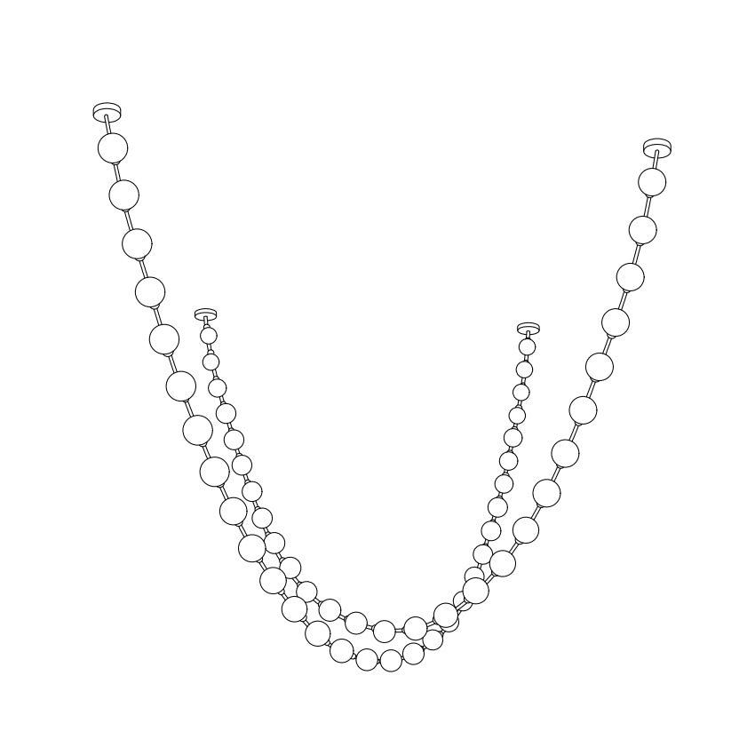 Strand Necklace Chandelier-Chandelier-Manorlights