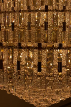 Oversized Multi-layers Honeycomb Luxury Crystal Chandelier in Gold Finish for Big Hallway/Foyer/Entryway-Manorlights