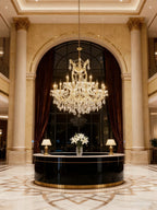 33'' Wide Gold Chandelier 19 Lights Maria Theresa Crystal Chandelier MT01L19G-吊灯-Manorlights