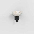 Alabaster Bedside Wall Sconce-Manorlights