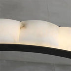 Alabaster Black Round Chandelier-Chandelier-Manorlights