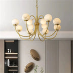 Alabaster Bloom Chandelier-Chandelier-Manorlights