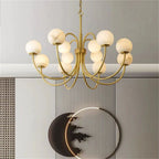 Alabaster Bloom Chandelier-Chandelier-Manorlights