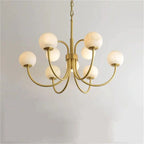 Alabaster Bloom Chandelier-Chandelier-Manorlights