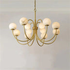 Alabaster Bloom Chandelier-Chandelier-Manorlights