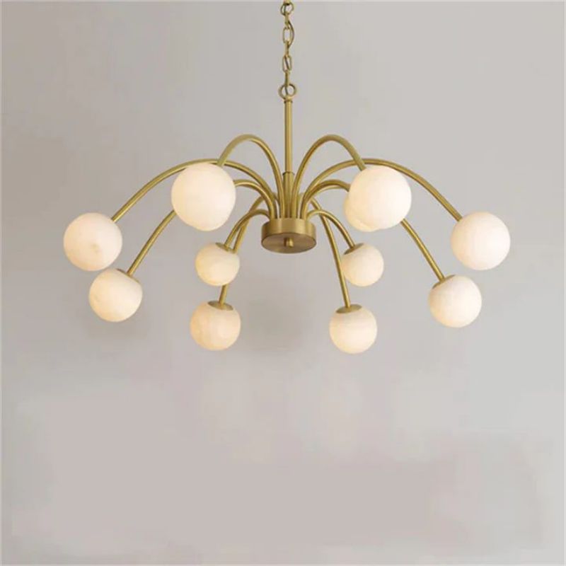Alabaster Bloom Chandelier-Chandelier-Manorlights