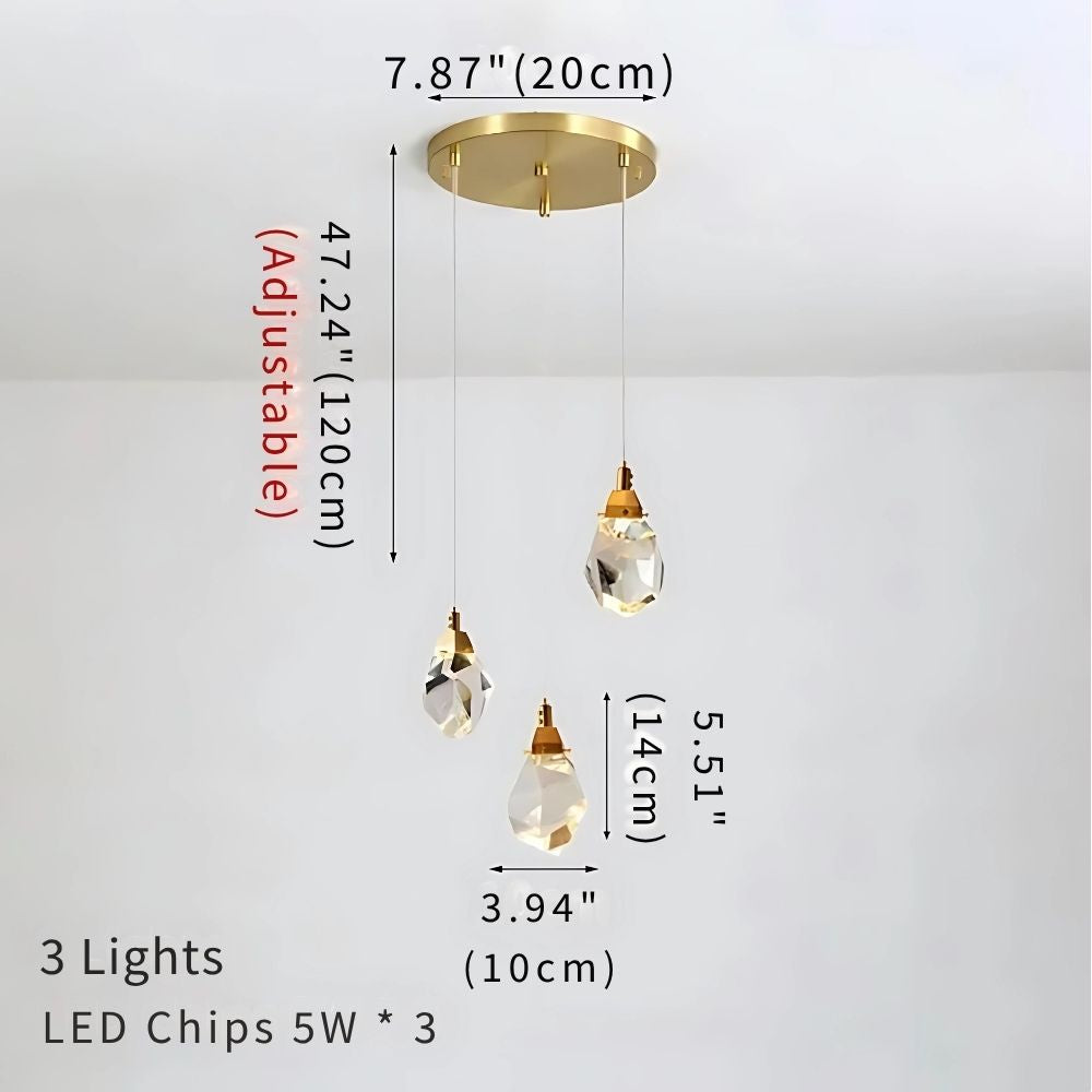 Eve Modern Crystal Chandelier for Staircase-Manorlights