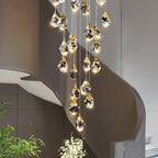Eve Modern Crystal Chandelier for Staircase-Manorlights