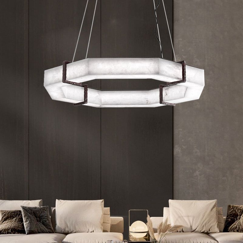 Modern Creative Retro Alabaster Chandelier-chandeliers for dining room,chandeliers for stairways,chandeliers for foyer,chandeliers for bedrooms,chandeliers for kitchen,chandeliers for living room-Manorlights