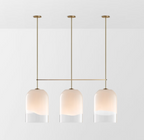 Modern Minimalist Brass Glass Pendant Light for Kitchen Island/Bedroom/Dining Room-Manorlights