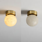 Moon Alabaster Ceiling Light