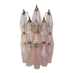 Murano Poliedri Pink Glass Wall Sconces-Wall Lamp-Manorlights