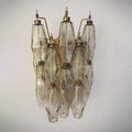 Murano Poliedri Smoked Glass Wall Sconces 9.8"