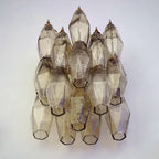 Murano Poliedri Smoked Glass Wall Sconces 9.8"-Wall Sconces-Manorlights