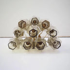 Murano Poliedri Smoked Glass Wall Sconces 9.8"-Wall Sconces-Manorlights
