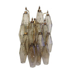 Murano Poliedri Smoked Glass Wall Sconces 9.8"-Wall Sconces-Manorlights